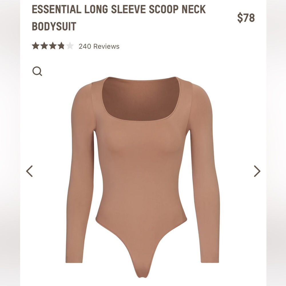 SKIMS Essential Long Sleeve Bodysuit